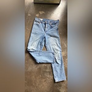 Sky high straight gap jeans